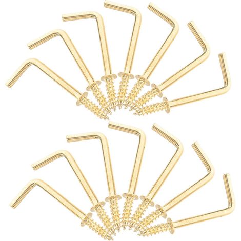 crochets de fixation angle droit en fer visser pour cuisine (1/5)