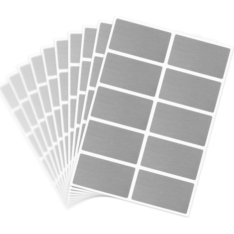Adesivi gratta e vinci RETTANGOLARI 42x23mm ARGENTO x100 (1/2)