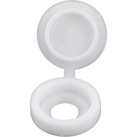 Sachet de 100 bouchons à vis en plastique blanc avec garniture a-371-2