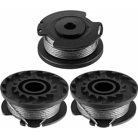 Set di 3 pezzi di bobina e filo di ricambio ZVD (F016800569) - Crezuo, compatibile con i modelli ART 23SL e ART 26SL (F016800385) - F016800385