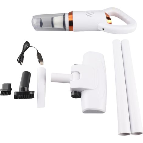 Aspirateur sans fil 2 en 1 silencieux, rechargeable, à main, puissant et balai avec brosse pour sols, idéal pour la maison. (1/5)
