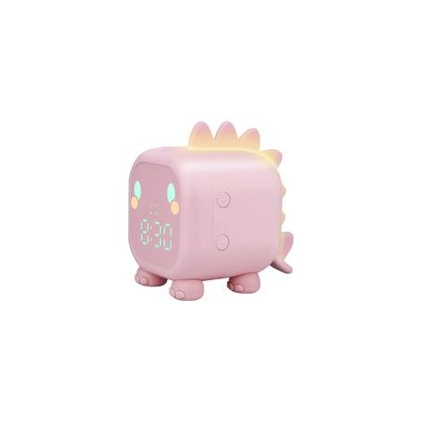Sveglia digitale per bambini – Design dinosauro (Unisex) – Sveglia multifunzionale e creativa con annuncio dell'ora – Progettata per bambini in età scolare - Crezuo