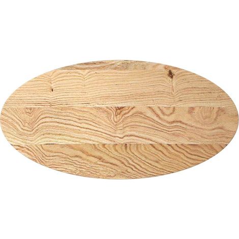 Dessus de table  Dessus de bureau  Plateau de table 100x50x2 cm bois de chêne massif ovale
