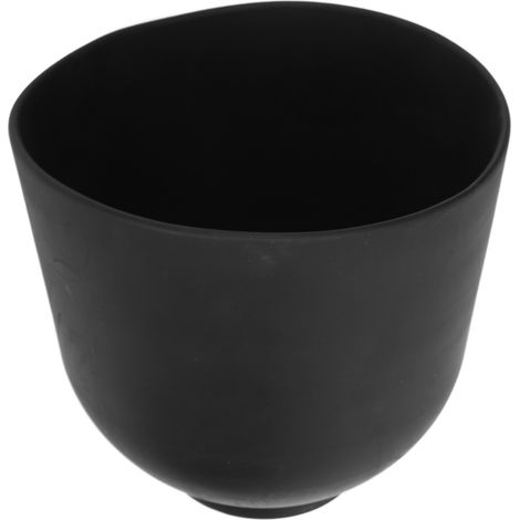 Bol mélangeur en silicone noir uni pour masques faciaux (DIY), outil de beauté cosmétique. (1/5)