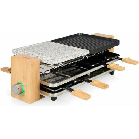 Princess Pure 8 Raclette con Acabado en Bambú 1300 W
