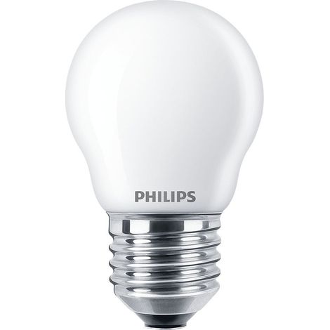 PHILIPS Lampadina LED Sferica E27 4.3W 470lm 2700K Luce Calda 4.5x8.2cm (1/5)