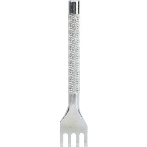 Emporte-pièce de marquage à 4 dents, jeu de poinçons pour cuir en acier rapide, outil de perforation professionnel (1/5)