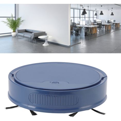 3-in-1-Saugroboter (Kehren, Staubsaugen und Waschen) mit App-Programmierung, intelligenter 2000 Pa starker Saugkraft, Absturzsicherung, USB-Ladefunktion, blau. (1/5)