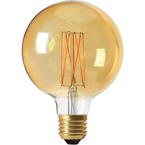 Ampoule led G125 Filament E27 4 watt (eq. 30 watt) compatible avec un variateur - Disponible en blanc chaud