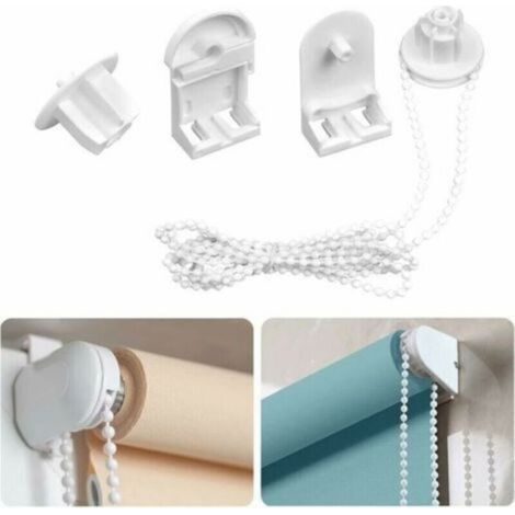 Kit de Réparation pour Stores Enrouleurs - Tube 25 mm - Installation Avant Haut Côté - Complet avec Embrayage Support Chaîne à Billes et Vis (1/4)