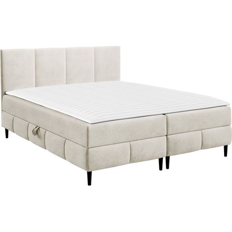 Cama continental Rivus I, Coral 15, Doble, Continental, 160x200, Tapiz, Somieres, 162x206x88cm