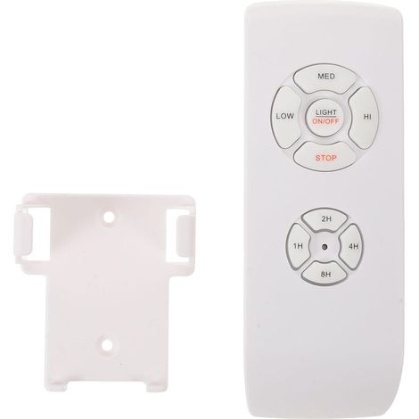 Mando a distancia universal para ventilador de techo: 3 velocidades y temporizador de 1/2/4/8 h. Repuesto para ventilador de techo [Clase energética A]. (1/5)