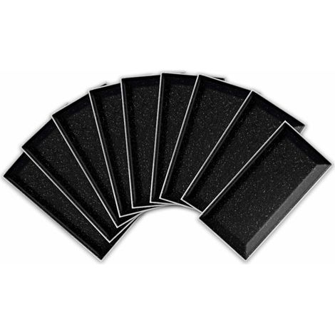 27pcs 3D Stickers Carrelage Autocollants Auto-adhésif en PVC, Autocollant en Tuile Rectangulaire Imperméable, Carreaux Adhésif pour Salle de Bain Cuisine, Noir 20x10cm Lefou (1/5)