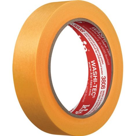 [NEUWERTIG] B-Ware Kip Abdeckband 3808 Washi Tec Klebeband Gelb 30mm 50m Spezialpapier Glatt