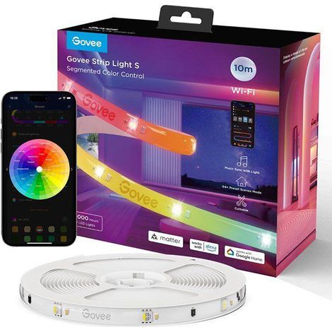 Tira LED Govee H612C 10 metros RGBIC Wi-Fi Bluetooth
