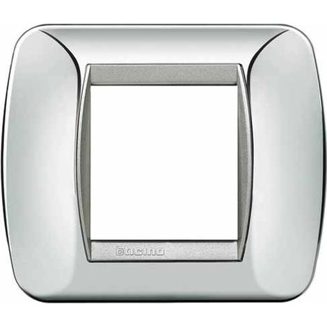 Placca Living International 2 moduli - Chrome L4802CT