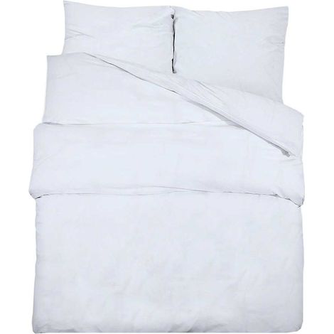 Maison Exclusive - Bettwäsche-Set Weiß 155x220 cm Baumwolle (1/5)