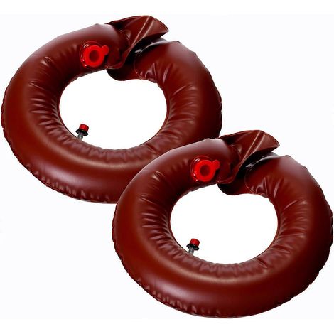 Lot de 2 sacs d'arrosage pour arbres, anneau d'arrosage à diffusion lente, tapis d'arrosage, petit sac d'arrosage rond (1/4)