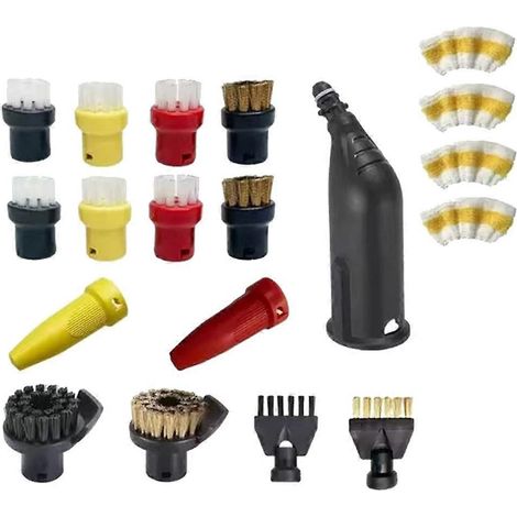 Reinigungszubehör für Kärcher Dampfreiniger SC1, SC2, SC3, SC4, SC5, einschließlich Düsen, Bürsten und Tücher (1/5)