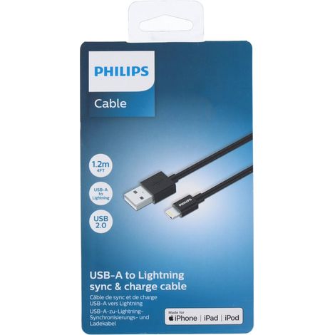 Philips Câble Noir H0.5xl1xL120cm