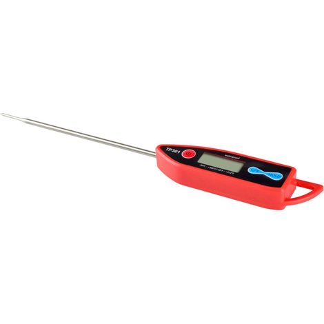 Thermometre Digital - Sonde En Acier Inoxydable 127 Mm - Etanche Ip67 - Affichage ℉/℃ - Pour Cuisine Barbecue Confiserie - 1 Unite (1/5)