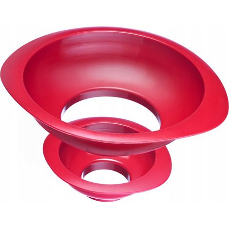embudos westmark twix apilables lavavajillas rojo 2 piezas (1/2)