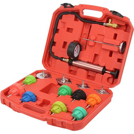 Radiator Pressure Leak Tester, 14-Pack, 0-35 psl, Portable Cooling System for Vehicles (1/5)