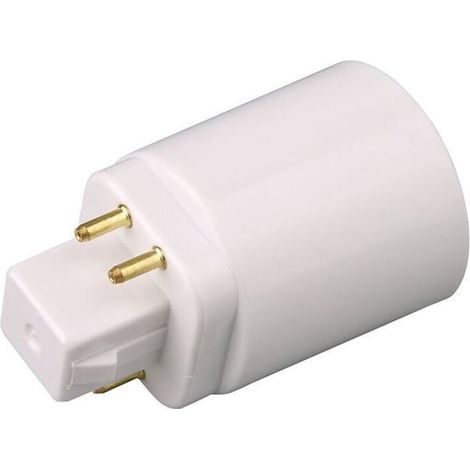 YMYNY GX24Q LED lamp adapter to E27 4-pin socket（2 pieces） (1/4)