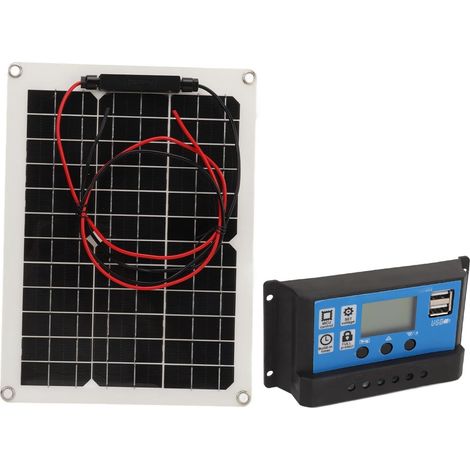 Kit de Panneaux Solaires 300W DC 12V 24V 50A, Contrôleur Solaire pour Camping-car (1/5)