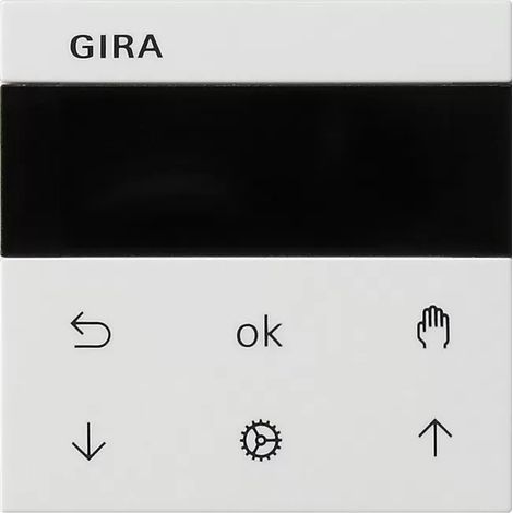 Gira S3000 Jal.-/Schaltuhr Display System 55 Reinweiß m [536627], 5366 27 (1/2)