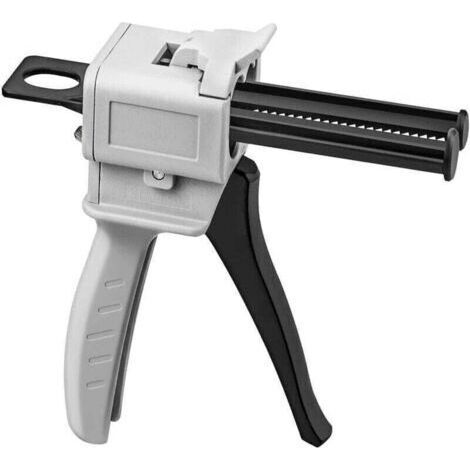 50ml Pistolet Distributeur Époxy, AB Pistolet à Colle Époxy Ratios 1 : 1pour Mélange Colle, Grey (1/4)