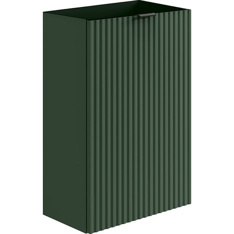 Mobile lavabo scanalato anta reversibile verde - H60 x L40 x P22 - VAHIRA (1/3)