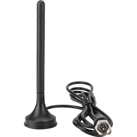 Antenne TV Intérieure sans Fil 1,5m avec Ventouse DVB-T et Bâton de Colle (1/5)