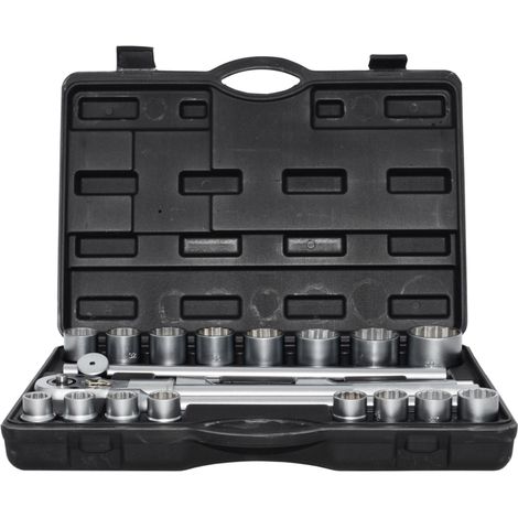 Awtools zestaw kluczy nasadowych 12kątnych 21 elementów 3/4" (1/2)