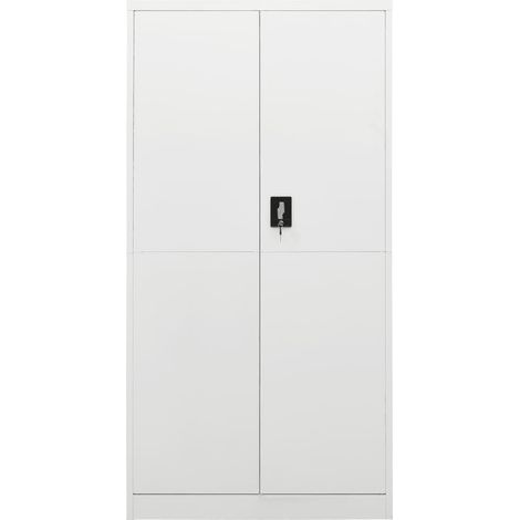 Maison Exclusive - Armadio con Ripiani Bianco 90x40x180 cm in Acciaio