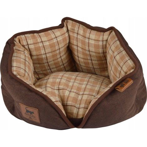 homea Héritage Cesta redonda avellana para perros pequeños