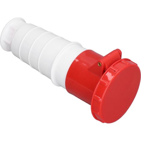 Prise industrielle 3 phases 5 broches étanche IP67 connecteur aéronautique 380-415V 63A 3P+N+E polypropylène cuivre (1/5)