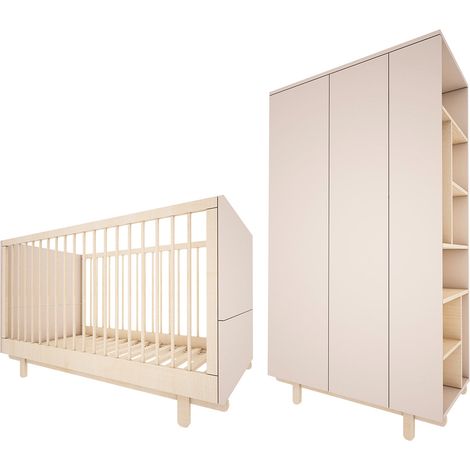 Armadio 2 ante Romy beige 99cm (1/5)