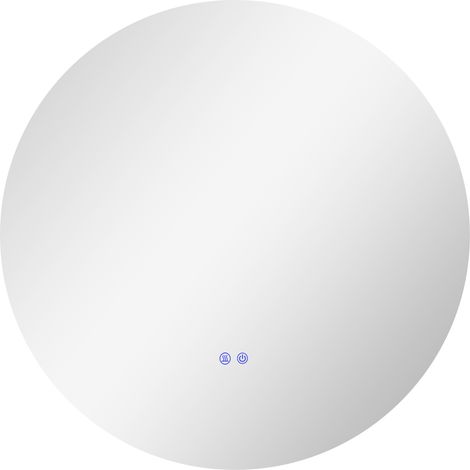 Miroir mural LED rond Ø 80 cm pour salle de bain avec éclairage, interrupteur tactile et système anti-buée (1/5)