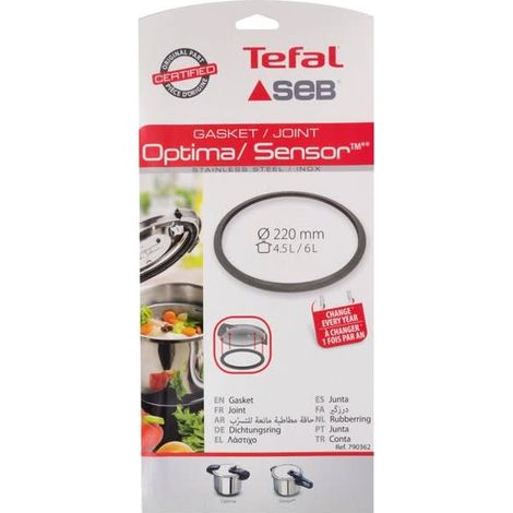 Joint sensor inox pour autocuiseur 4,5l/6l – Compatible Seb et Tefal – Étanchéité optimale pour cuisson sécurisée