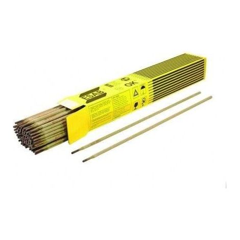 Electrodo de soldadura revestido, ESAB, modelo ER 150 3,2mm, para acero al carbono, encendido fácil, arco estable, escoria removible, presentación profesional de 5 kg