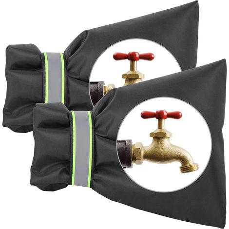Filiyano-Protection antigel pour robinet extérieur, 22 cm (H) x 17 cm (L), lot de 2 (1/5)