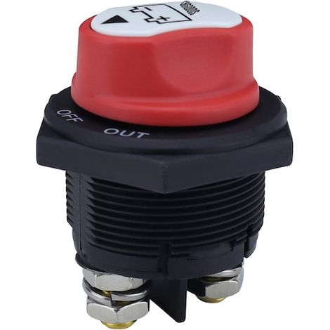 Interruttore di contatto generale, manopola rotante rimovibile, corrente elevata 200A, 12V - 32V, impermeabile, Chigoods, per auto, camion, camper, yacht, barca (1/5)