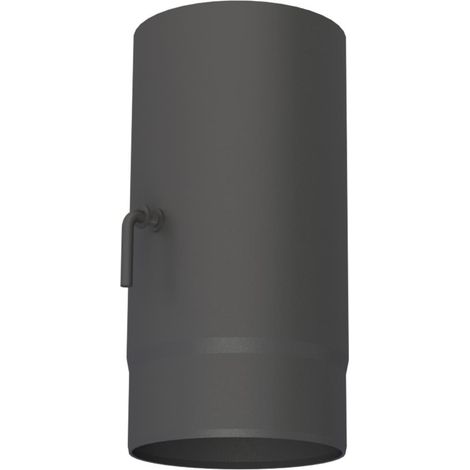 Tuyau de poêle diamétre 180 x Lg 300 mm avec clapet de tirage