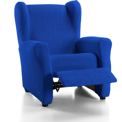 Housse Fauteuil Relax, Tissu, Bleu électrique, 33 x 8 x 42 cm (1/5)