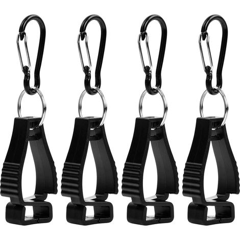 Sollbry 4 clips para guantes de seguridad, color negro. (1/3)