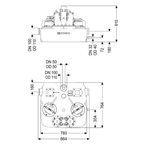 KESSEL 28897 Station de relevage Aqualift L