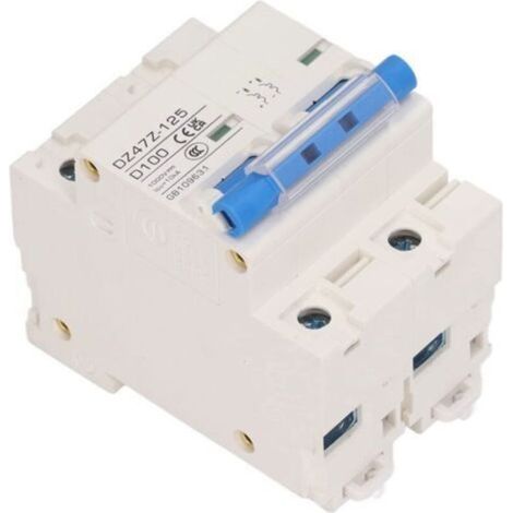 Interruttore automatico DC per guida DIN, interruttore di disconnessione solare 2P DZ47Z 125 100A, interruttore automatico miniaturizzato per sistema solare fotovoltaico da 1000 V (blu) A (1/4)