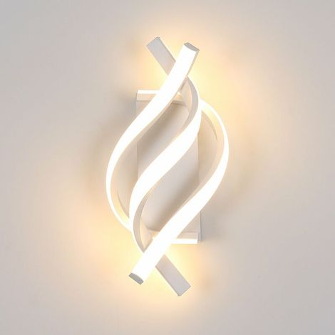Applique murale moderne à LED luminaire mural en acrylique 1280LM lumière blanche chaude 3000K (1/4)