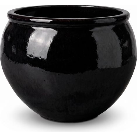 Macetero LUTECE 86x64cm negro (1/5)